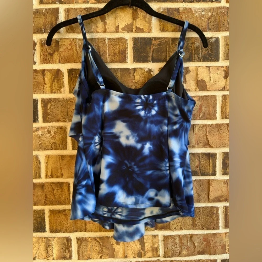 Aqua Green Navy and Black Swimsuit